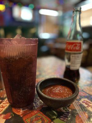 This authentic Mexican meal could never be complete without an original Mexican Coke