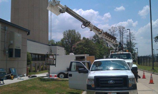 "Everybody needs a lift once in awhile..." A crane truck can be a great tool for lending a helping hand to many different contractors.