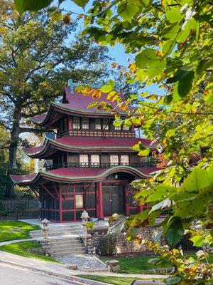 The beautiful pagoda --one of the sorority houses