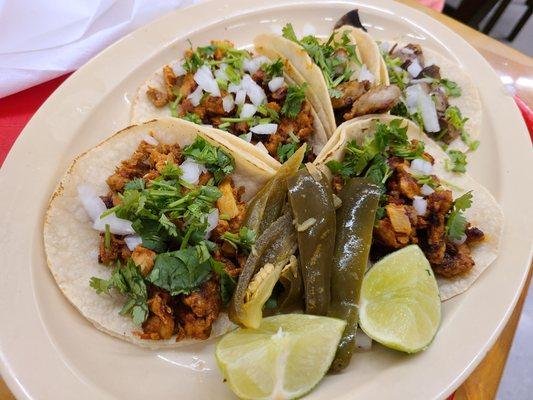 Tacos $1.50/ea pastor & $1.99/ea lengua & tripa (09.2021)