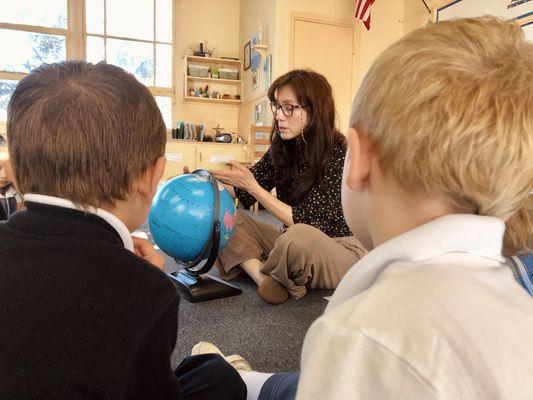 E is for Earth! Students learn about our earth with Mrs. J.