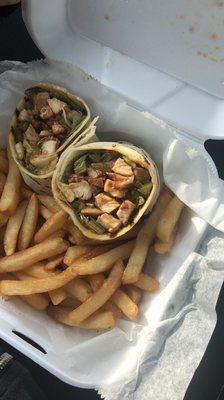 Oriental chicken wrap