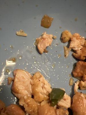 Undercooked food... Black Pepper chicken