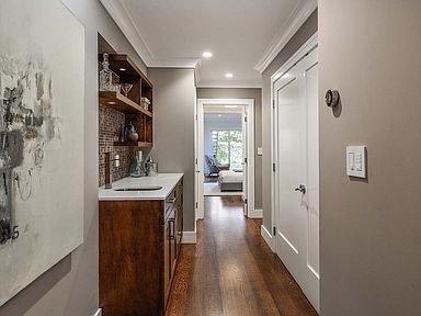 Laundry area with a small sink