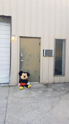 MIckey came to see all the good we are doing recycling carpet and rebound.