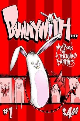 Alex Pardee comic book.  Its about a bunny with random stuff doing random things