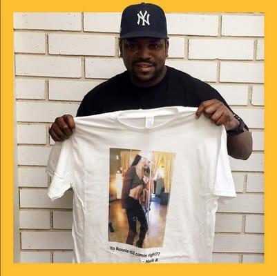 Mekhi Phifer printed custom shirts from Teemakr