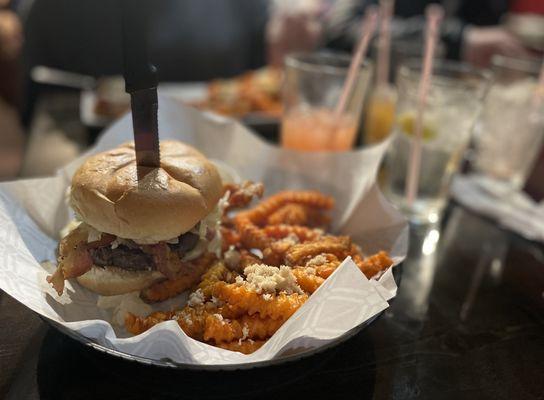 Bourbon burger