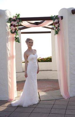 My gorgeous wedding dress magically altered by Darya