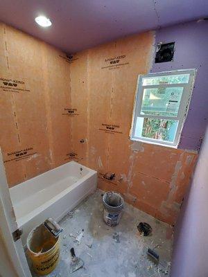 Restroom remodeling