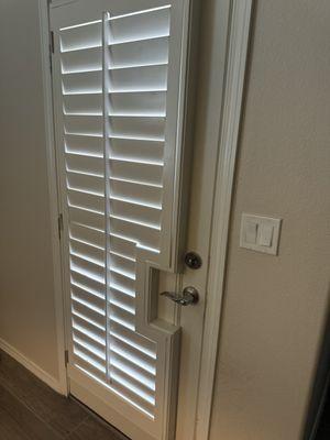 Back door shutters.