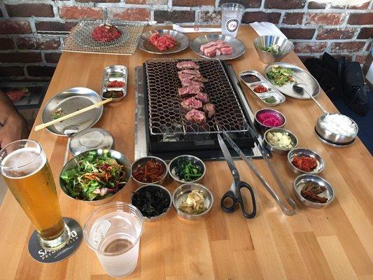 grilling our steak