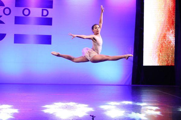 My daughter soaring at Hollywood Vibe Competition