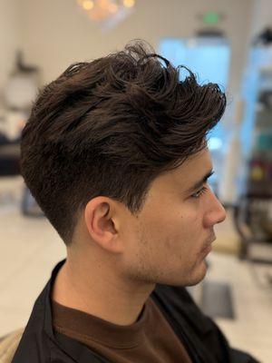 Men's cut and perm