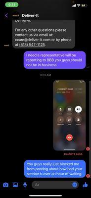 Block and deleted for telling them how bad their service was so they can hide it from the public