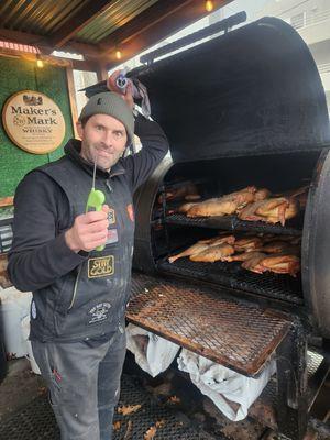 Smoking Turkeys on Thanksgiving