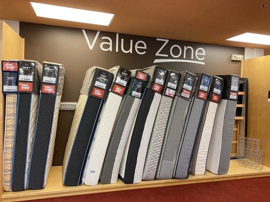 Great deals in the value zone.   Look for it in the back.