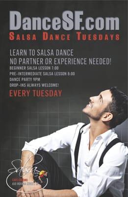 Come join us at SalsaCrazy Tuesdays