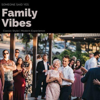 Family vibes at a wedding at Cielo Estate Wintery in Shingle Springs, CA. Photo credit: Ashton Imagery.