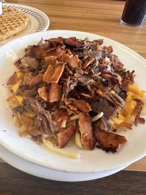 Cheesesteak Hashbrown bowl