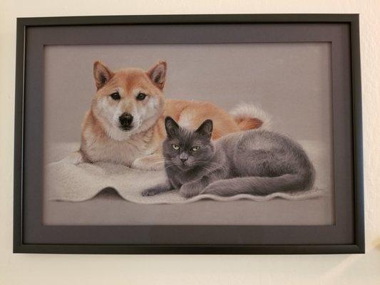 Toby and Sasha, framed beautifully by York Framing Gallery