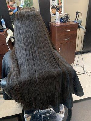 Permanent hair straightener