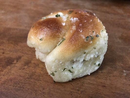 Garlic knot challenge.  Find one better than THIS ONE.  Tasty, right amount of oily, GARLIC GARLIC!