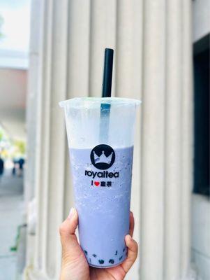 Taro slush with black pearl