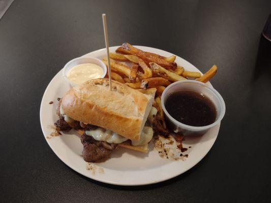 French dip and fries