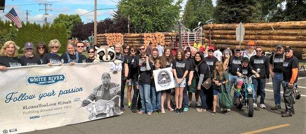 Buckley Log Show parade with WRCU and friends