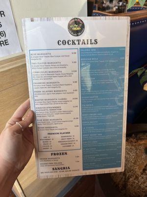 Cocktail Menu