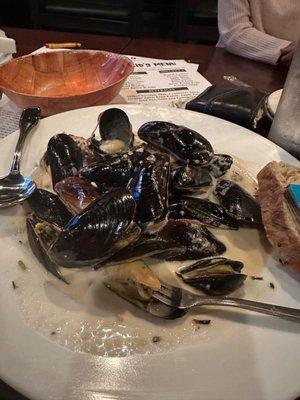 Mussels. Cooked so well, melted in your mouth.