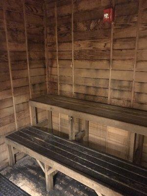 Sauna in each locker room