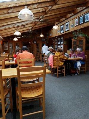 Order at counter and choose a table