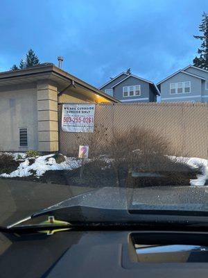 Curbside check in, staff comes and retrieves your pet while you wait in the car