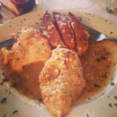 Chicken Vesuvio with potatoes