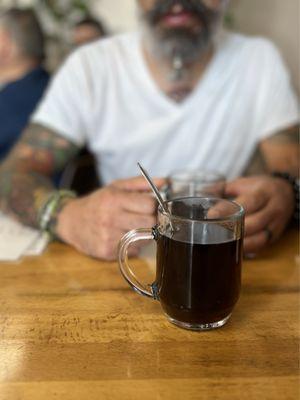 Dining table with coffee's