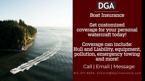 Boat Insurance Available!