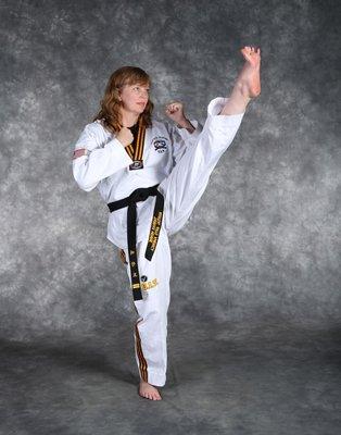 Taekwondo is great for flexibility and strength!