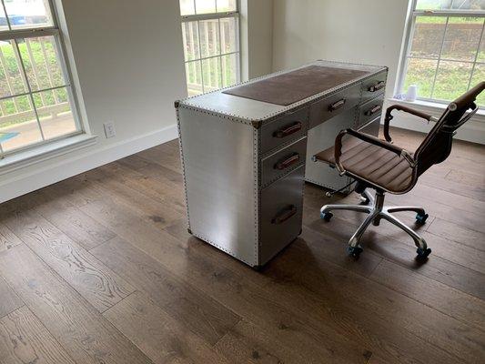 Engineered hardwoods in office