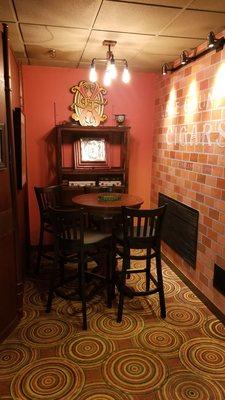 Small seating area between the humidor and the business office.