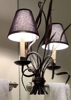 Change the feel with new black lamp shades