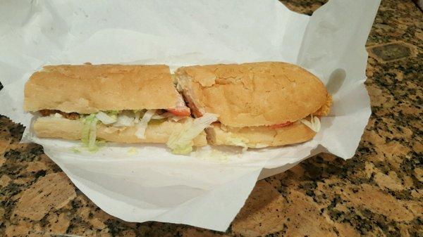 Shrimp and Oyster Po Boy