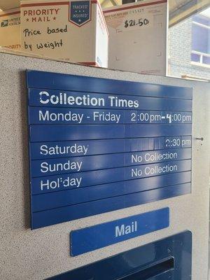 Collection Times