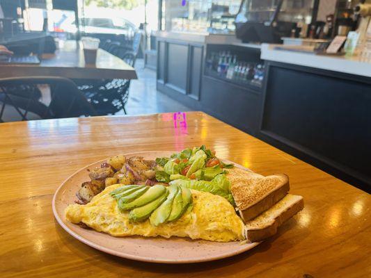 Mushrooms omelette