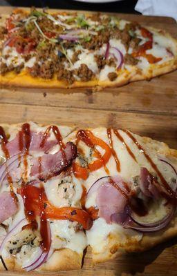 Spicy Lamb Flat bread & BBQ Chicken