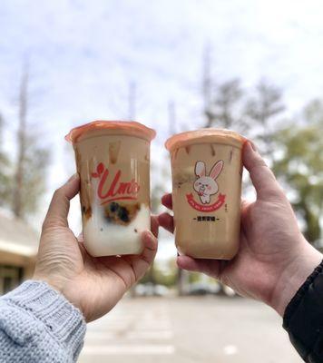 Brown Sugar Boba & Mochi Milk Tea, Rice Mochi Milk Tea