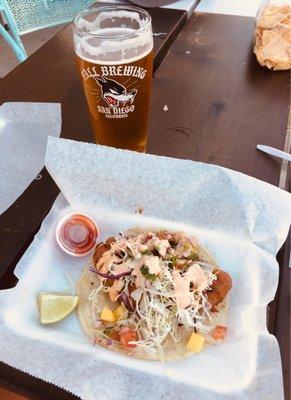 Fish Taco at Fall Brewing