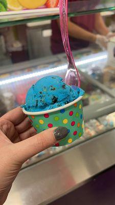 Cookie monster ice cream