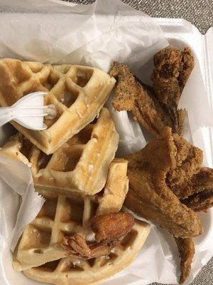 Chicken and waffles